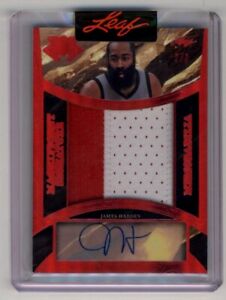 New Listing2023 Leaf Magnificence James Harden Game Used Relic Auto 2/3
