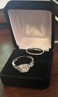 Zales Diamond Ring With Diamond Band Set in white gold