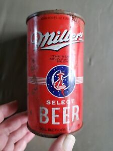 MILLER SELECT OPENING INSTRUCTIONS IRTP Flat Top Beer Can, UNTOUCHED Milwaukee