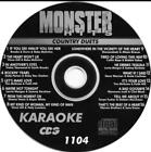 COUNTRY DUETS KARAOKE CDG DISC MONSTER HITS MH1104 CD MUSIC SONGS CD+G !