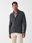 Faherty Marled Shawl Cardigan Sweater Mens Size XL Gray Cotton Cashmere $198
