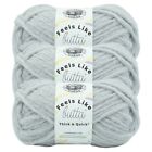 (3 Pack) Lion Brand Yarn 155-149AL Feels Like Butta Thick & Quick, Quiet Grey