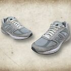 New Balance 990 v5 Shoe Men's 9 Gray Suede Athletic Running Sneaker USA Made