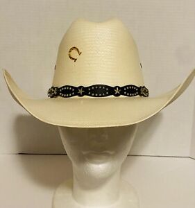 Charlie 1 Horse Stargazer Cattleman Cowboy Hat Size 6 7/8 R 30X Genuine Shantung