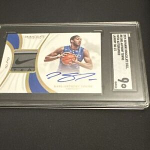 2019 Panini Immaculate Collection Karl Anthony Towns Patch Auto Laundry Tag 1/1