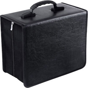 Portable 400 Disc CD DVD Storage Bag PU Leather Wallet Holder Case Box Organizer