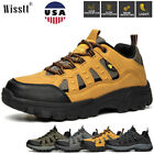 Mens Leather Trekking Hiking Shoes Trail Waterproof Outdoor Walking Work Boots