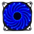 120mm BLUE Vetroo Computer PC Case LED Cooling Fan Quiet Sleeve Bearing CPU