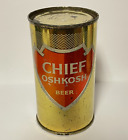 CHIEF OSHKOSH BEER flat top can Brewed in Oshkosh WISCONSIN  1950's can