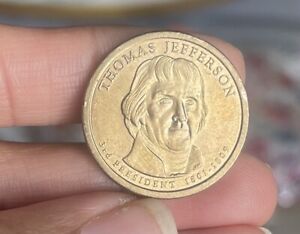 Rare Thomas Jefferson $1.00 Coin, 1801-1809, 2007 P, Position A Engraving
