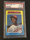 DON WILSON 1975 O-Pee-Chee Baseball Card #455 Graded PSA 8 NM-MT Astros POP 8