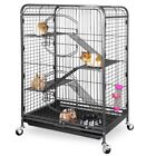 Large Space Ferret Pet Cat Small Chinchilla Pig Animal Rabbit Cage with Wheels