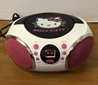 HELLO KITTY Boombox Stereo CD Player AMFM Radio KT2026MBY Sanrio TESTED WORKING