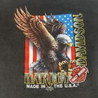 Vintage Harley Davidson Motorcycles 3D Emblem T Shirt Size 3XL 90s 1991 Reno NV