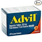 Advil Tablets 24 count, 3 pack