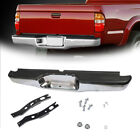 Rear Steel Step Bumper Assembly Chrome Fit For 1995-2004 Toyota Tacoma Pickup