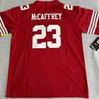 New ListingYOUTH Christian McCaffrey SF 49ers#23 Scarlet Stitched Red Jersey Small Size