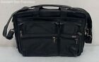 Tumi Leather Messenger Laptop Bag Travel Carry On Detachable Shoulder Strap