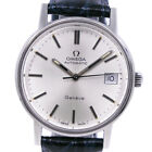 OMEGA Geneva Watches cal.1012 black SilverDial Stainless Steel/leather Mec...