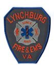 *HTF* Lynchburg VA Virginia Fire & EMS Dept. patch - NEW! Dark Grey w/ Blue edge