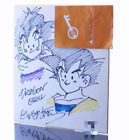 Dragon Ball Akira Toriyama Autographed Colored Paper Son Goku supre rare japan