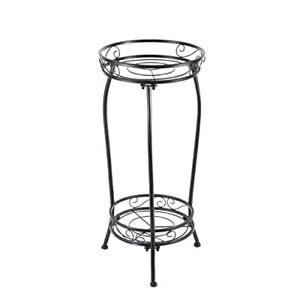 Plant Stand Indoor Outdoor，Tall Black Metal Rustproof Stable Plant Stands，2 T...