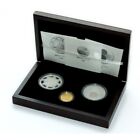 Estonia gold 100kron 2010+silver coins 25+50 krone 2010- in box UNC -Last Krones