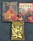 Lot Of 3 Gardening Books - Herb Book, Herbs & Spices, Organic Herbs