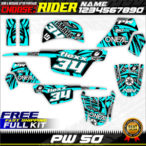 yamaha pw 50 pw50 pw 80 pw80 kit graphics decals stickers (1990-2023) peewee