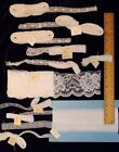 11 Pieces Vintage Antique Lace Trim Lot Sewing Crafts Scrapbooking 1137