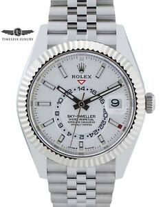 NEW 2024 Rolex Sky-Dweller 336934 Stainless 42mm White Dial Jubilee Box & Card