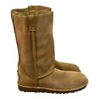 UGG women's classic unlined tall perforated tawny boots Size US 8