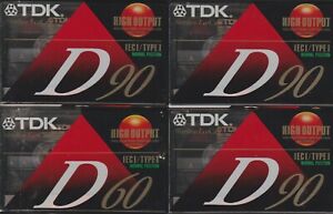 New Listing4 TDK Blank Audio Cassette Tapes Lot Sealed