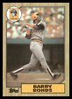 1987 Topps Barry Bonds Rc #320 Pittsburgh Pirates
