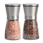 Salt and Pepper Grinder Set of 2, Premium Stainless Steel  Assorted Colors
