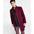 INC International Concepts Kylo Mens Wool Blend Topper Overcoat Coat Red XS