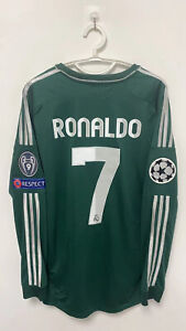 Cristiano Ronaldo 7 Real Madrid 2012/13 Third Long Sleeve Jersey xL