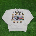 Vintage 1990 Pittsburgh-Steelers Sweatshirt Womens L-Short 21x25 Hall-Of-Fame