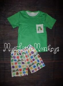 Boutique Eric Carle Very Hungry Caterpillar Boys Shorts Outfit Set