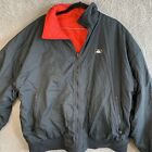 Vintage Woolrich Mens 3M Thinsulate Lined Bomber Jacket Size XL Reversible Black