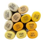 Lot 12 Copic SKETCH MARKER Yellow Gold Orange Art Alcohol Ink Artist Dual Tip