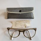Vintage 1950's Metal by Marine Cat Eye Glasses w/Rhinestones 5 1/4