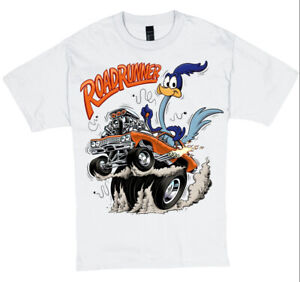 Plymouth Road Runner T-Shirt Rat Fink Art-Mens Various Sizes--Brand New--