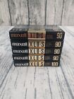 MAXELL XLII-S 90 & 1 XLII-S 100 Lot Of (5) Blank Audio Cassettes - Brand New