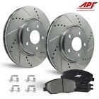 Front Zinc Drill/Slot Brake Rotors + Pads for Ford Crown Victoria 2003-2011