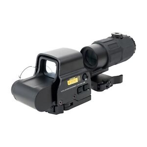 558+G45 Holographic Sight w/ 5x Magnifier Red Green Dot Holosight Reflex Clone