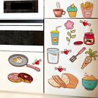 New ListingWaterproof Home Fridge Kitchen Cartoon Pattern Wall Stickers Decals Accessories