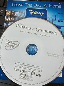 Pirates of the Caribbean: Dead Men Tell No Tales DVD Disc Only + Digital