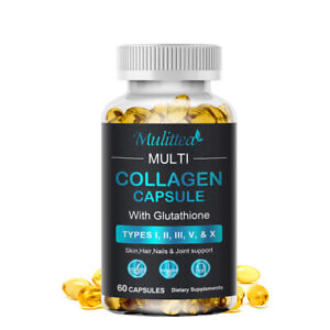Collagen Vitamin Capsules for Hair, Skin, and Nails, Premium Collagen Supplement