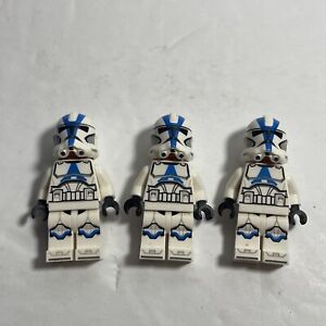 3x LEGO Minifigure, STAR WARS, Clone Trooper Officer, 501st Legion (Phase 2) Lot